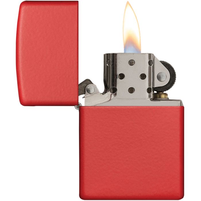 Zippo Classic Lighter Red Matte