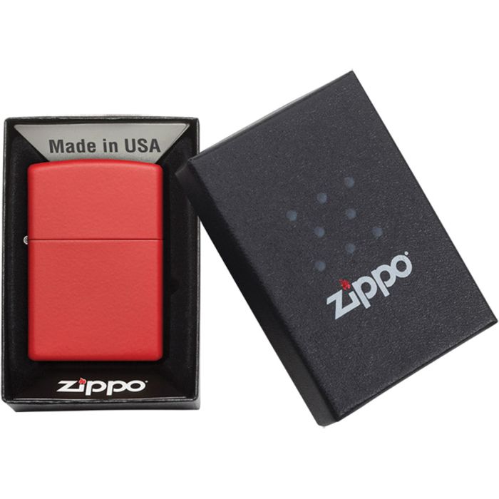 Zippo Classic Lighter Red Matte