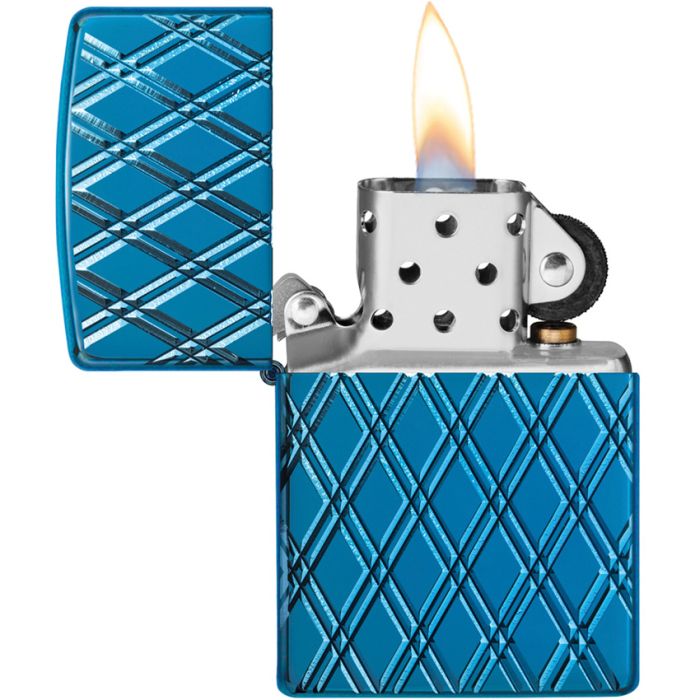 Zippo Blue Diamonds Lighter