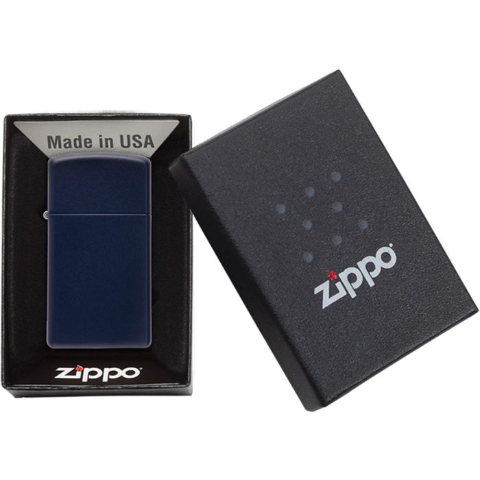 Zippo Slim Lighter Navy Matte