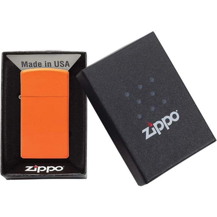 Zippo Slim Lighter Orange