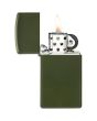 Zippo Slim Lighter Matte Green