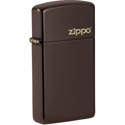 Zippo Slim Brown Zippo Logo