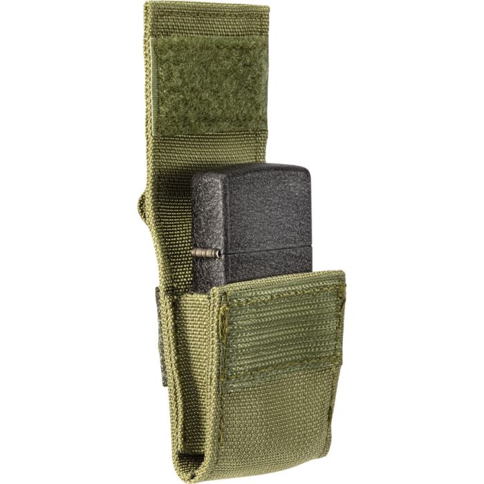 Zippo Lighter with MOLLE Green Pouch