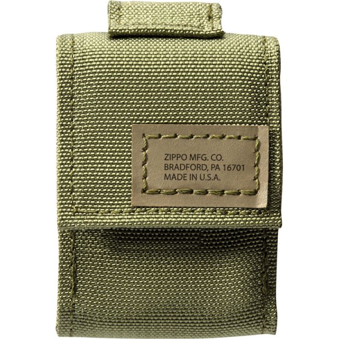 Zippo Lighter with MOLLE Green Pouch