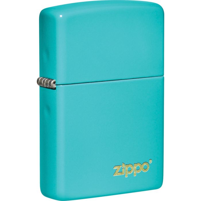 Zippo Classic Flat Turquoise Logo