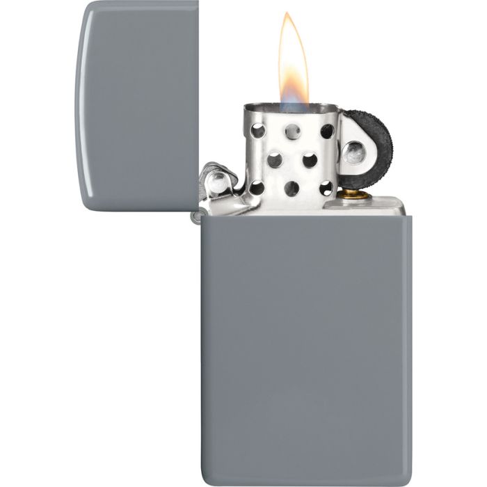 Zippo Slim Lighter Gray No Logo