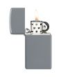 Zippo Slim Lighter Gray No Logo