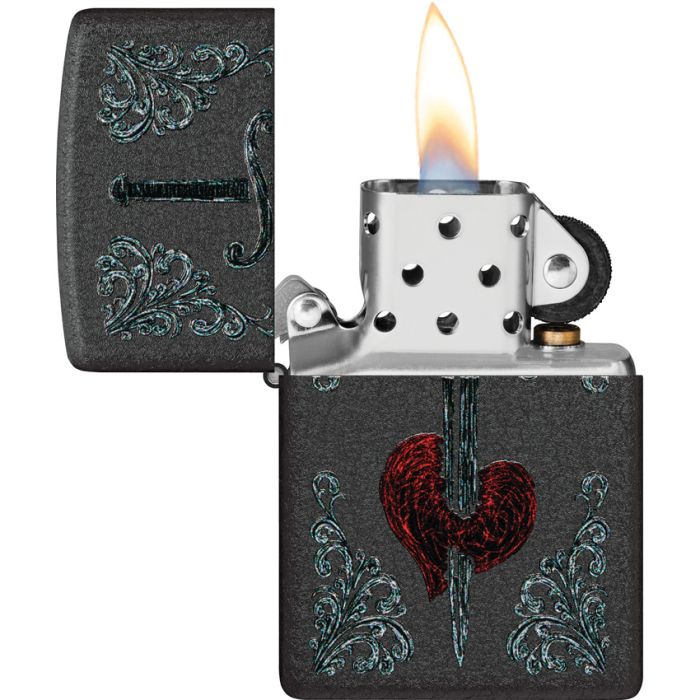 Zippo Heart Dagger Tattoo Lighter