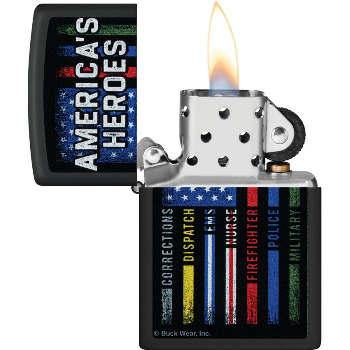 Zippo BuckMark Americas Heroes