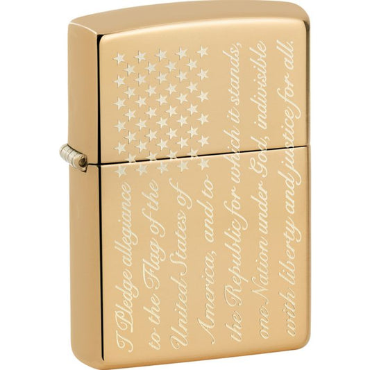 Zippo Pledge Of Allegiance Lighter