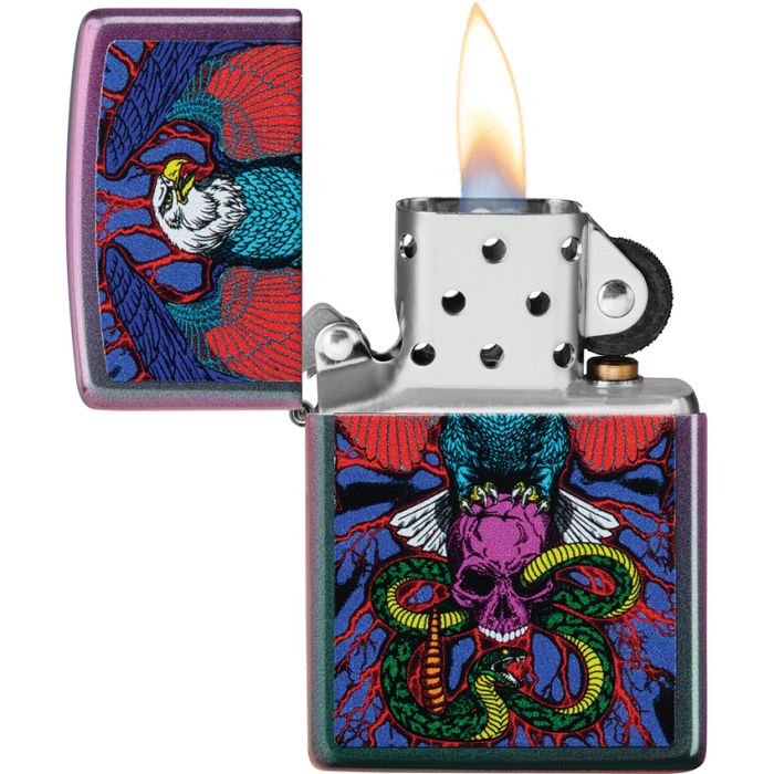 Zippo Eagle, Snake, Skull Lighter