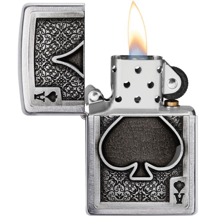 Zippo Ace of Spades Emblem Lighter