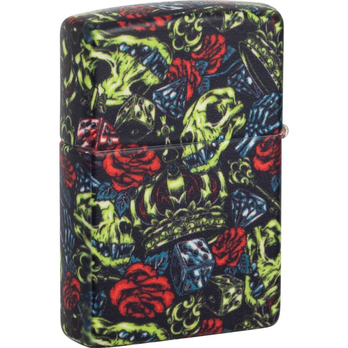 Zippo Skull Crown Design Lighter