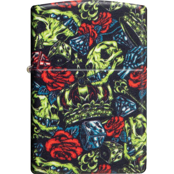 Zippo Skull Crown Design Lighter