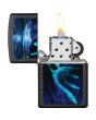 Zippo Black Light Loch Ness Design