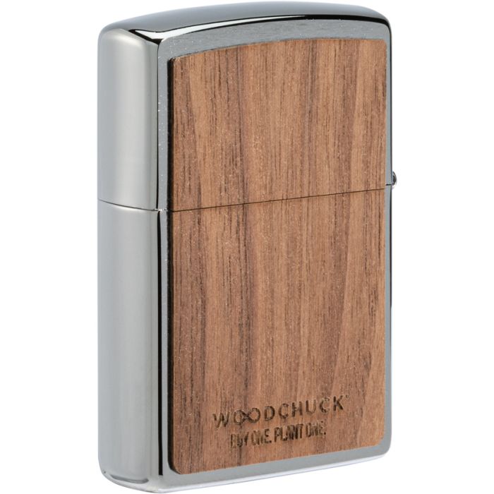 Zippo Woodchuck Walnut Leaves