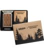 Zippo Woodchuck Walnut Leaves