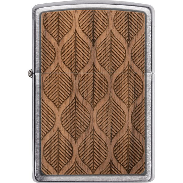 Zippo Woodchuck Walnut Leaves