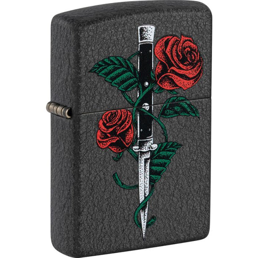 Zippo Rose Dagger Tattoo Lighter