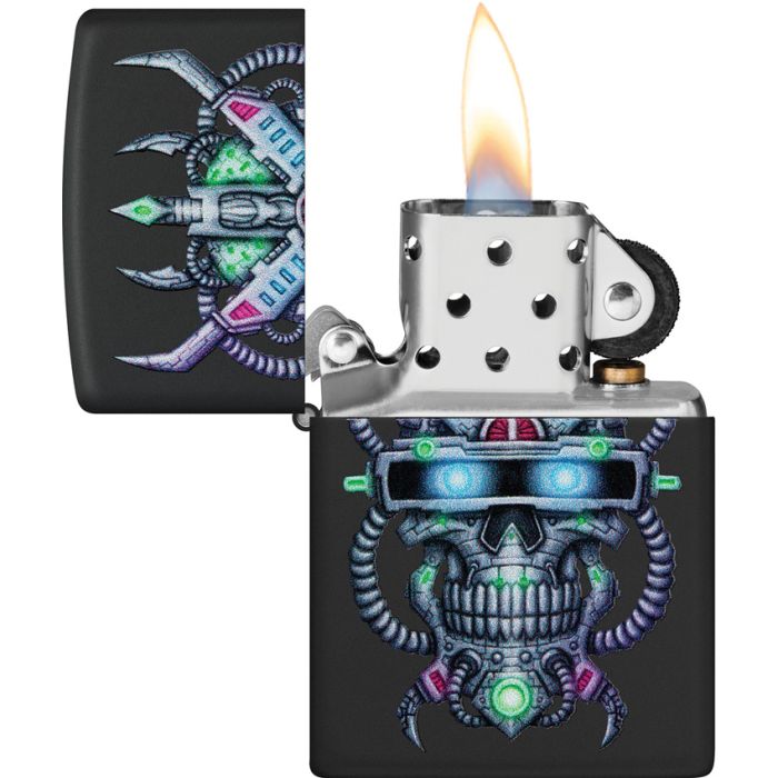 Zippo Cyber Skull Design Lighter