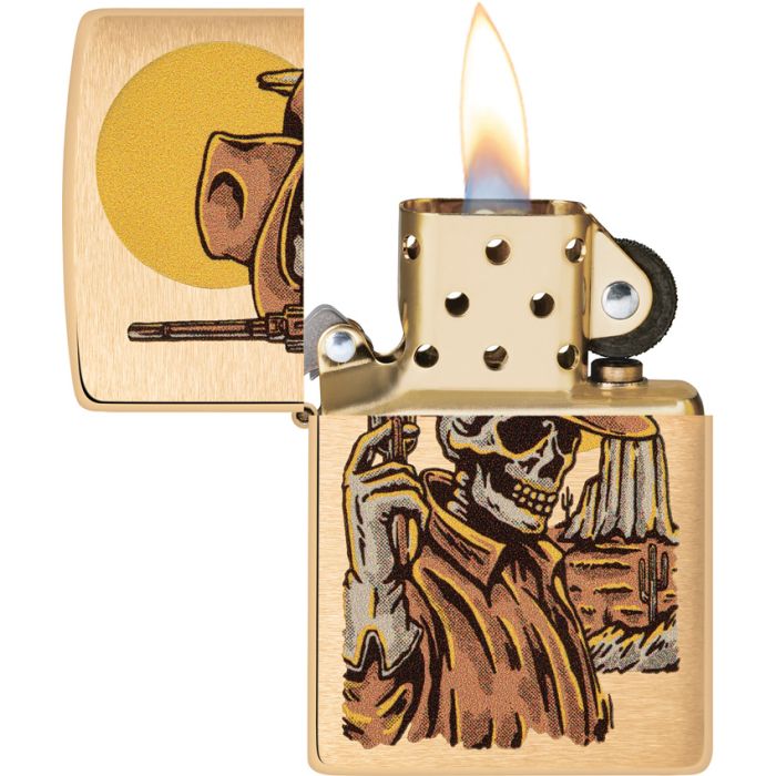 Zippo Cowboy Skull Design Lighter