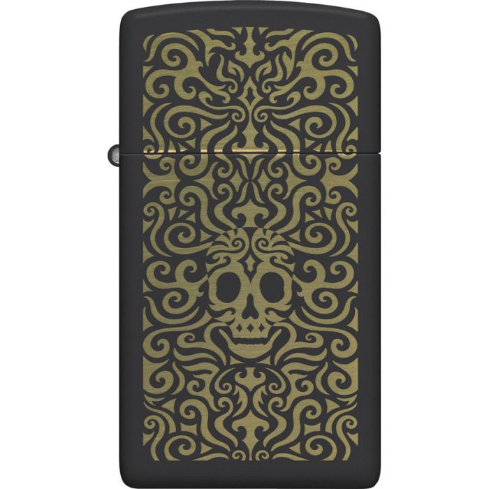 Zippo Skull Filigree Design Lighter