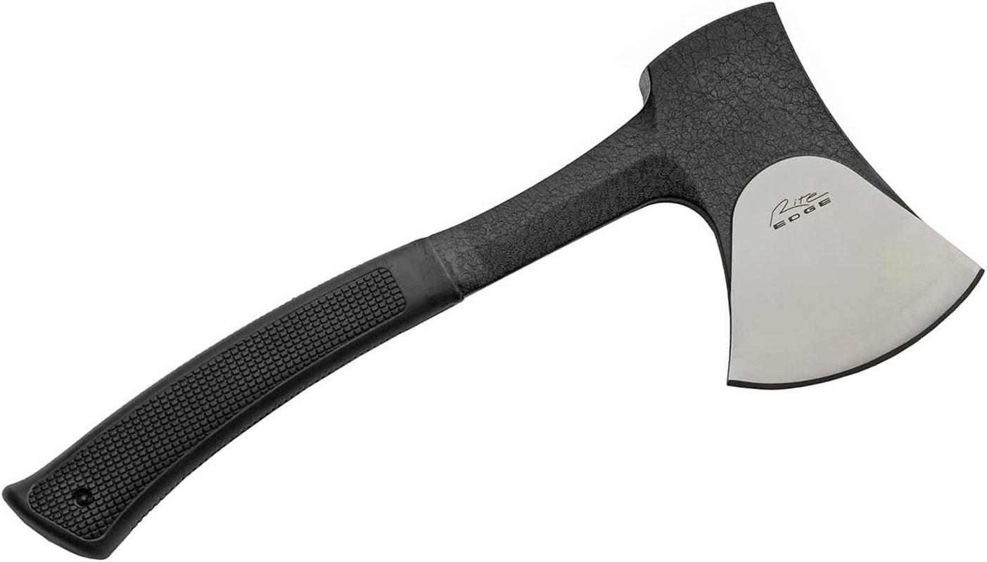 11” Rubber Handled Outdoor Sport Hatchet Camping Axe with Nylon Sheath, Black (211541)