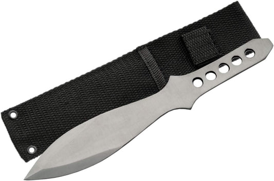 10.5" Single Silver Heavy-Duty Balanced Professional Sport Throwing Knife, 203103-SL