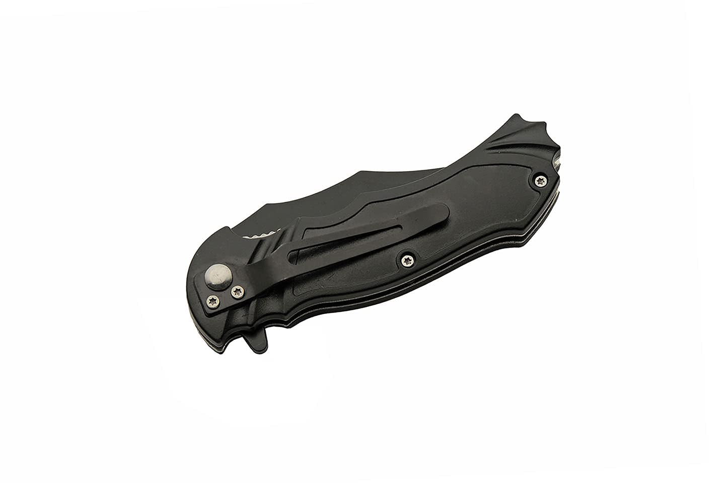 300572-WM Water Monster Assisted Open Edc Folding Knife with Pocket Clip, 8" Length