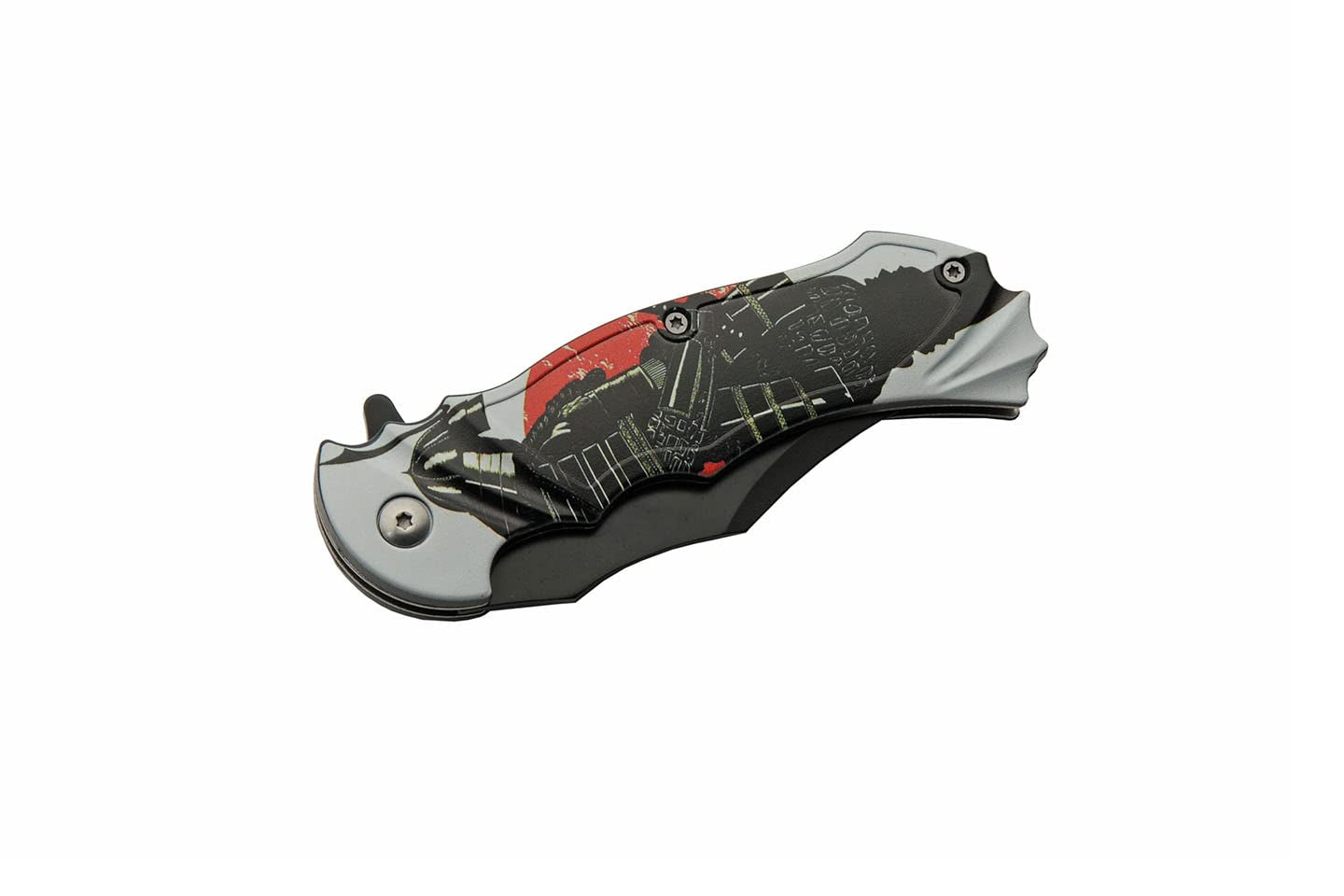 300573-SS Rising Sun Samurai Assisted Open Edc Folding Knife with Pocket Clip, 8" Length