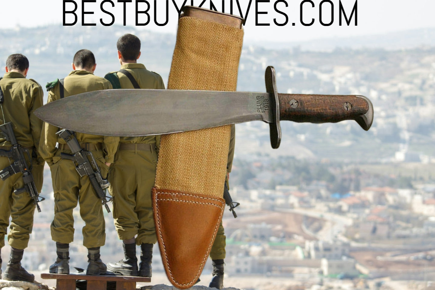 Unleash Power US Model 1917 Bolo Knife with Scabbard – Your Ultimate Survival Tool