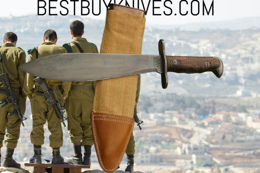 Unleash Power US Model 1917 Bolo Knife with Scabbard – Your Ultimate Survival Tool