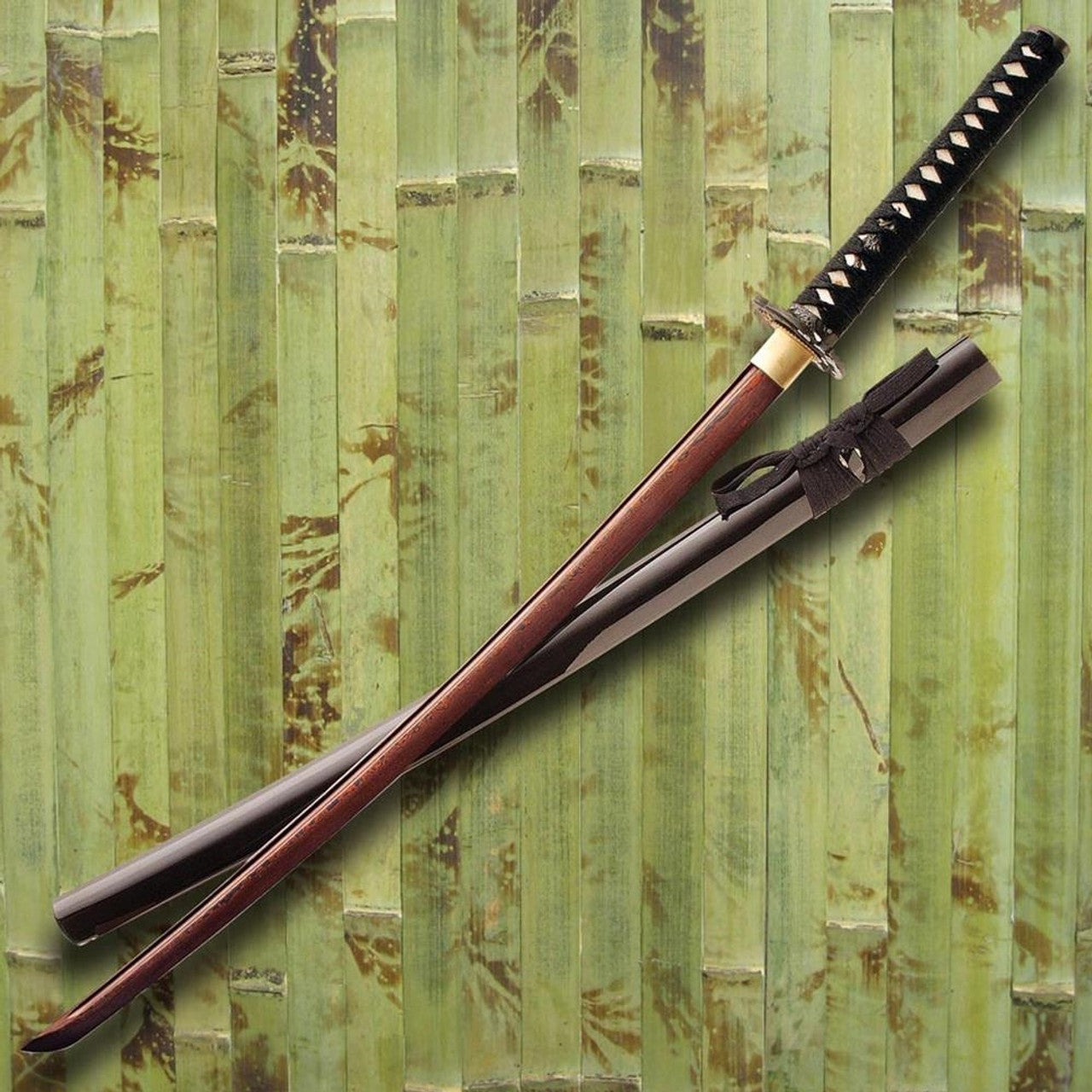 Red Damascus Katana