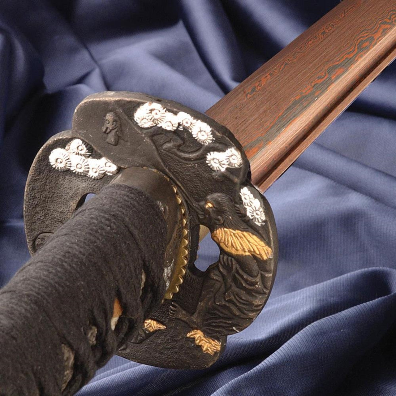 Red Damascus Katana