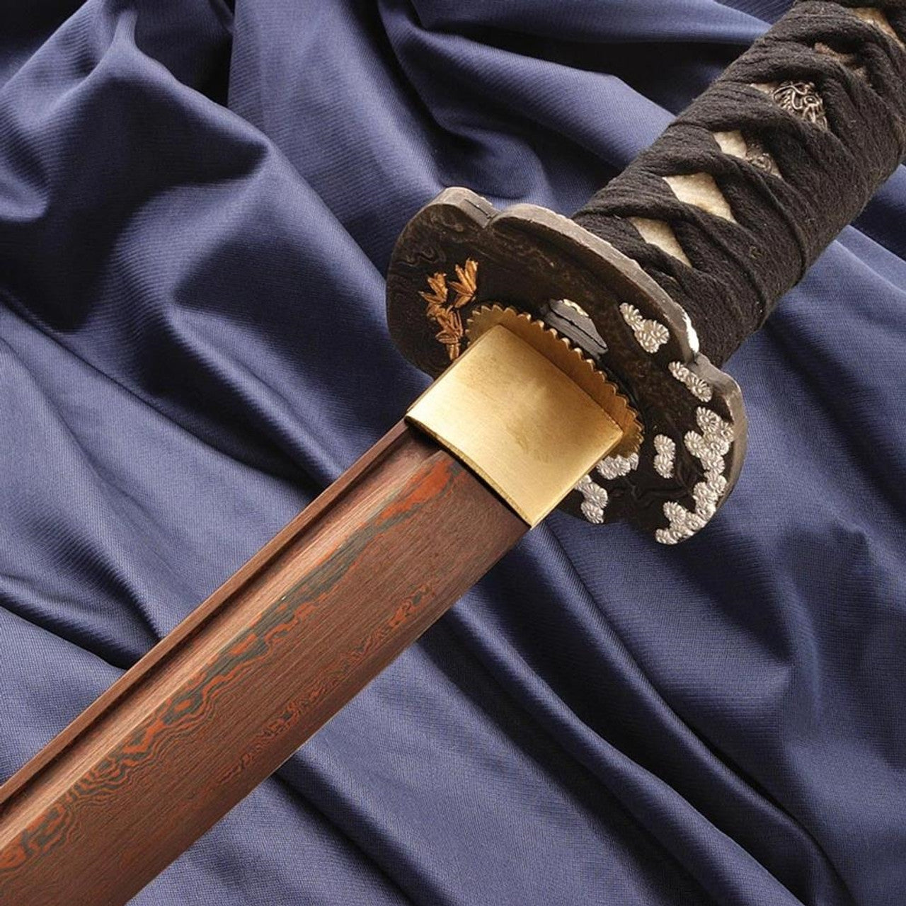 Red Damascus Katana