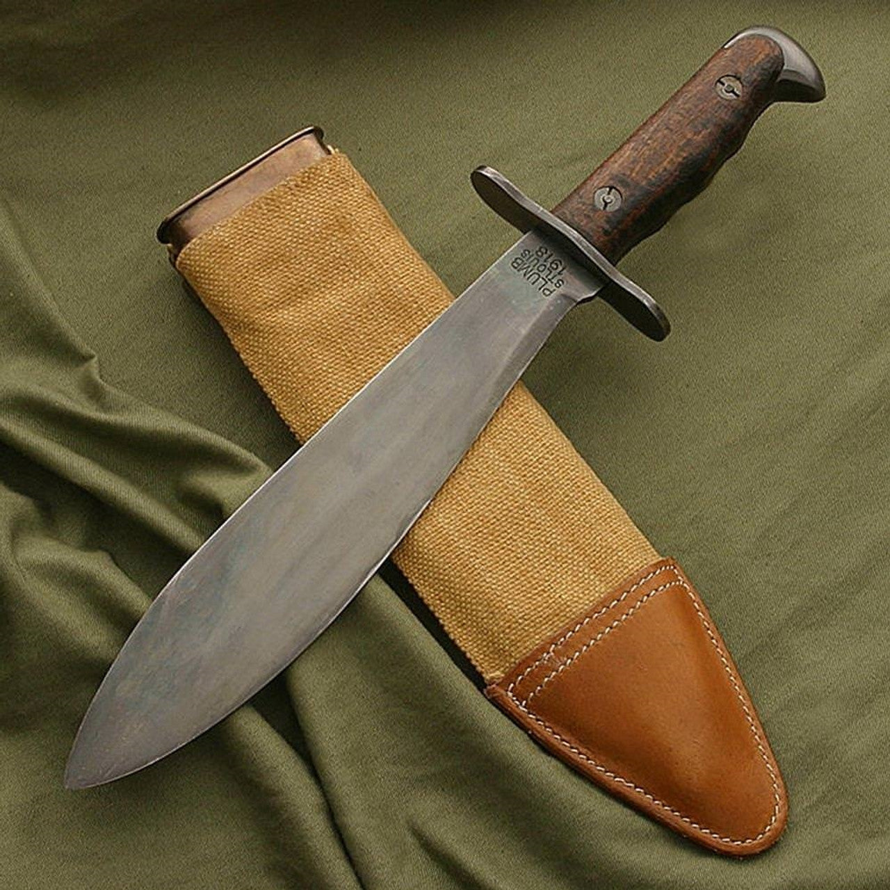 Unleash Power US Model 1917 Bolo Knife with Scabbard – Your Ultimate Survival Tool