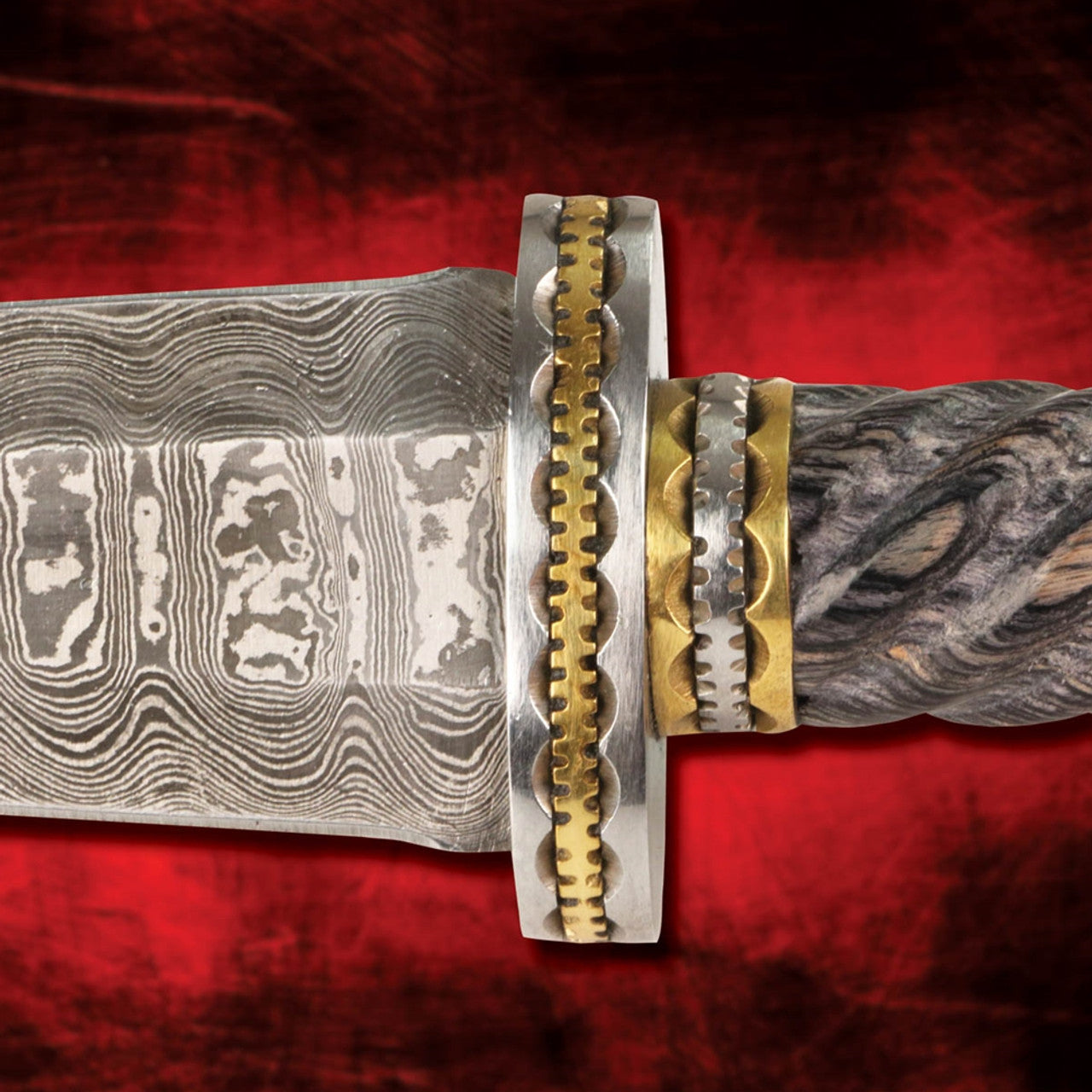 Damascus Dragon Tooth Dagger