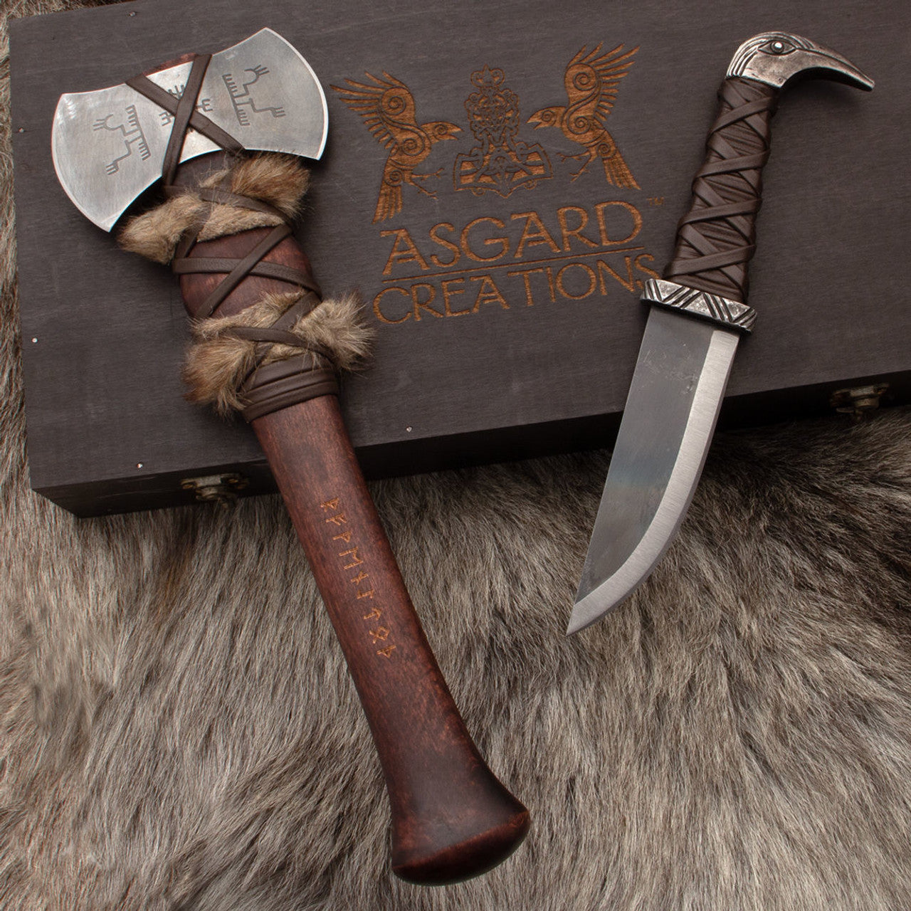 Asgard Creations Axe & Knife Boxed Set