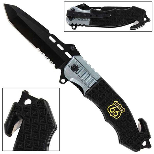 Mother Road Spring Assist Route 66 Emergency Knife