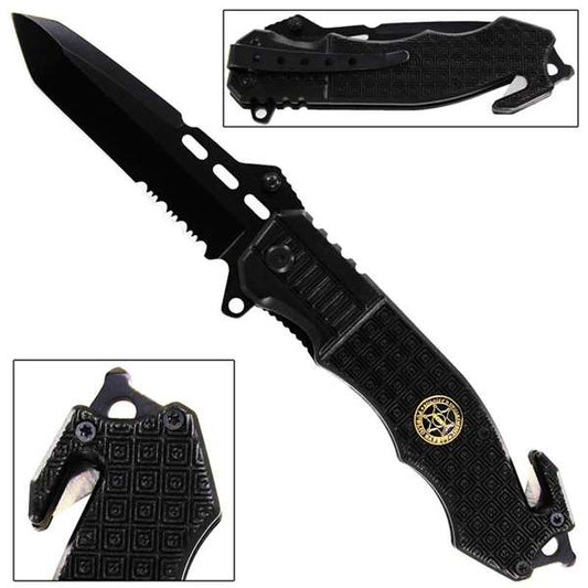 Public Safety Spring Assist Sheriff Emergency Knife