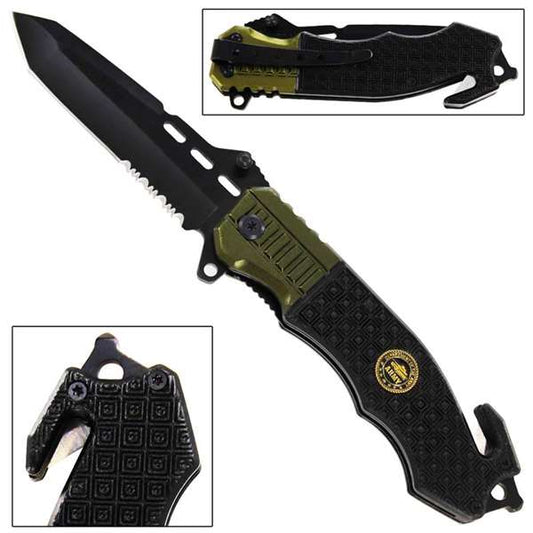 Area Defense Spring Assist Army Emergency Knife