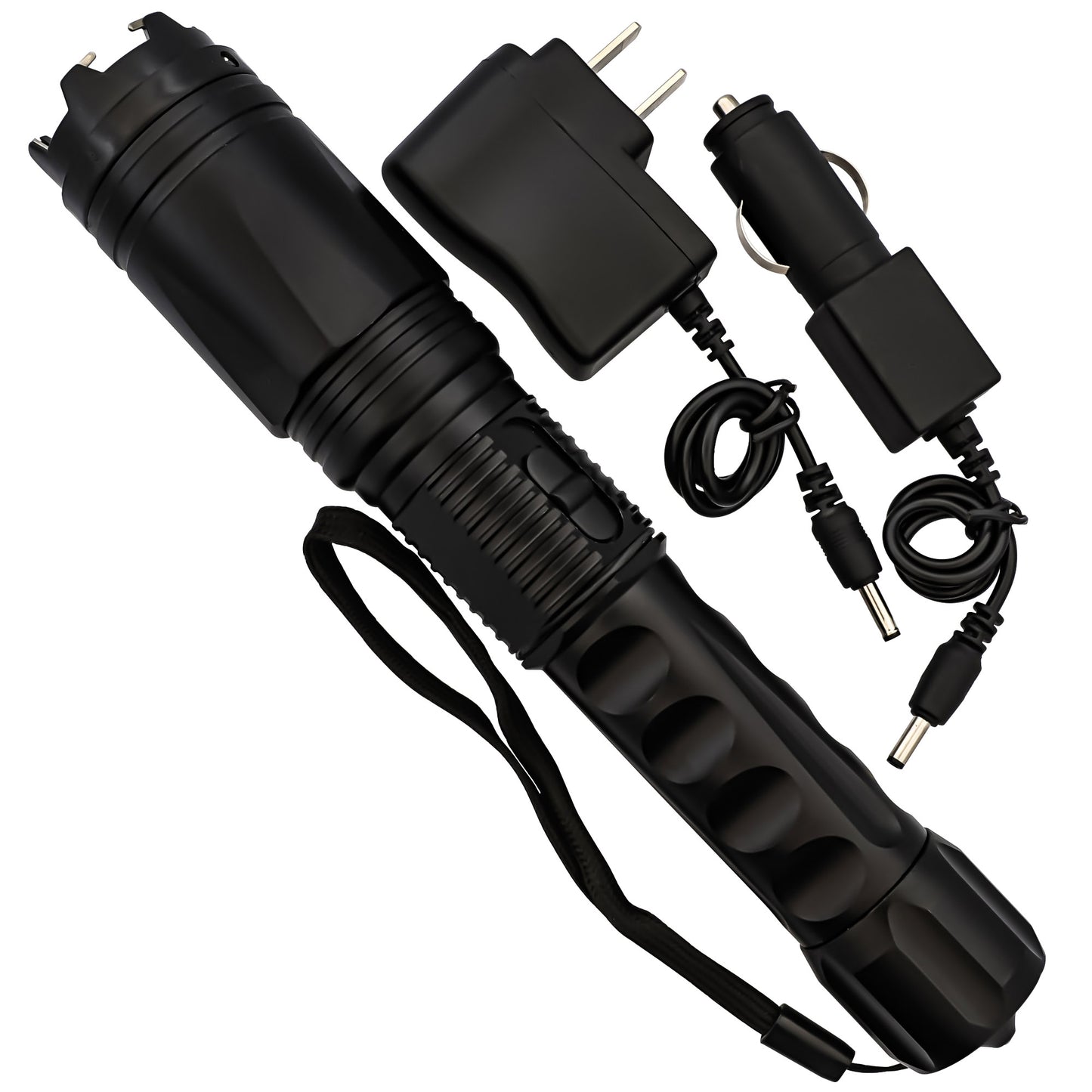 Neighborhood Watch Multifunction Dimming Light Tactical Flashlight Stun Gun w/ Glass Breaker