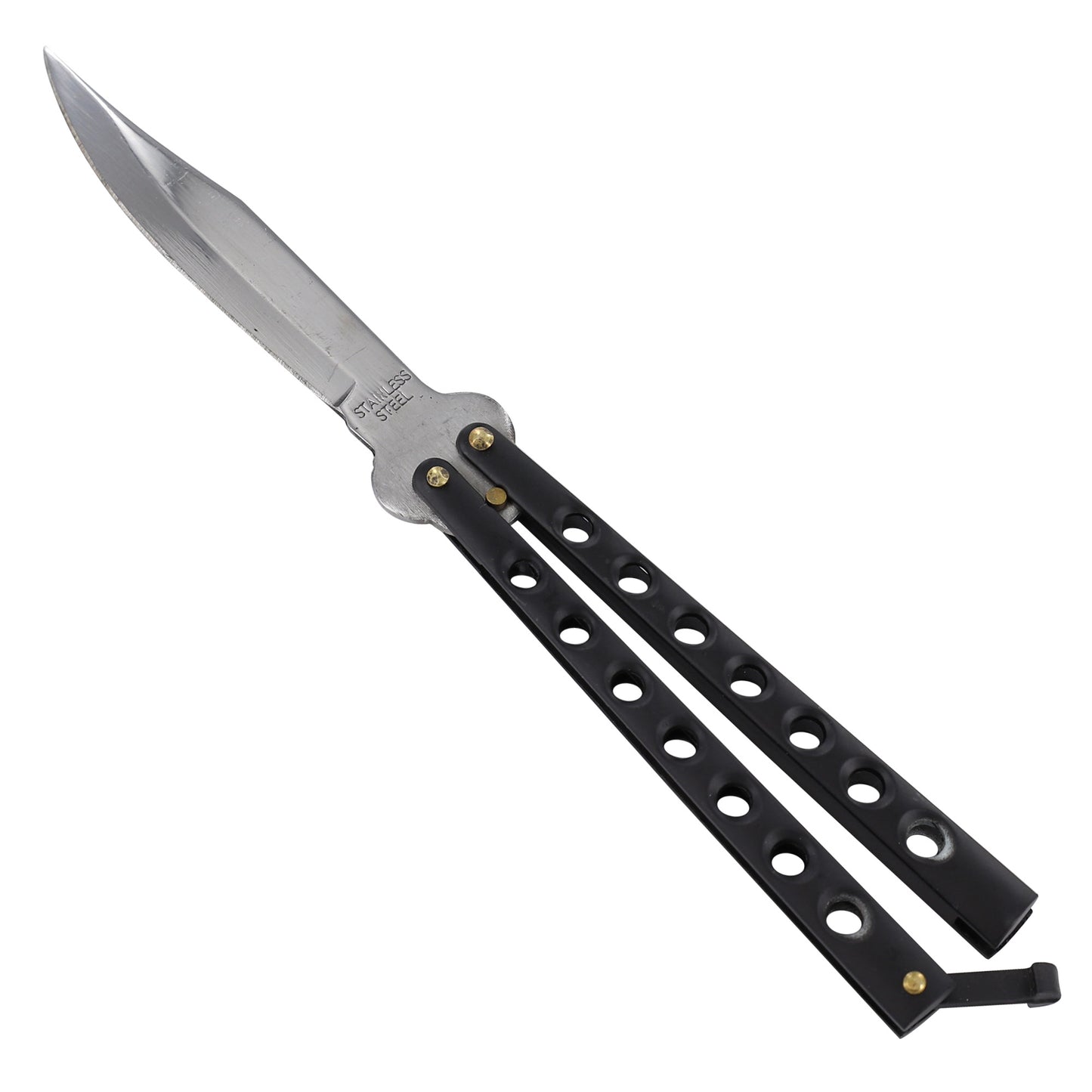 On The Run Stainless Steel Balisong Fanning Butterfly Knife