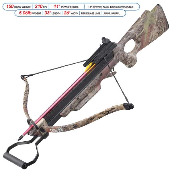 Wizard Hunting 150 lbs Real Tree Camouflage Crossbow