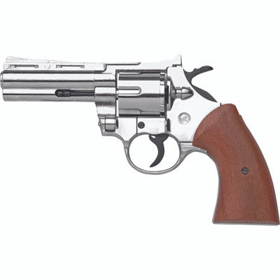 9mm Nickel Magnum Blank Firing Revolver