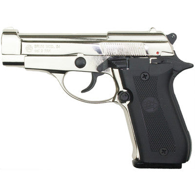 Replica M84 Semi Automatic Blank Firing Gun Nickel Finish