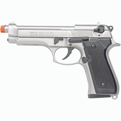 Front Firing Replica M92 Semi Automatic Blank Firing Gun Nickel Finish