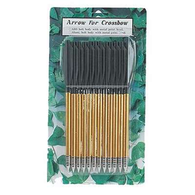 Crossbow 6.25 Inch Metal Arrows 12 Pack