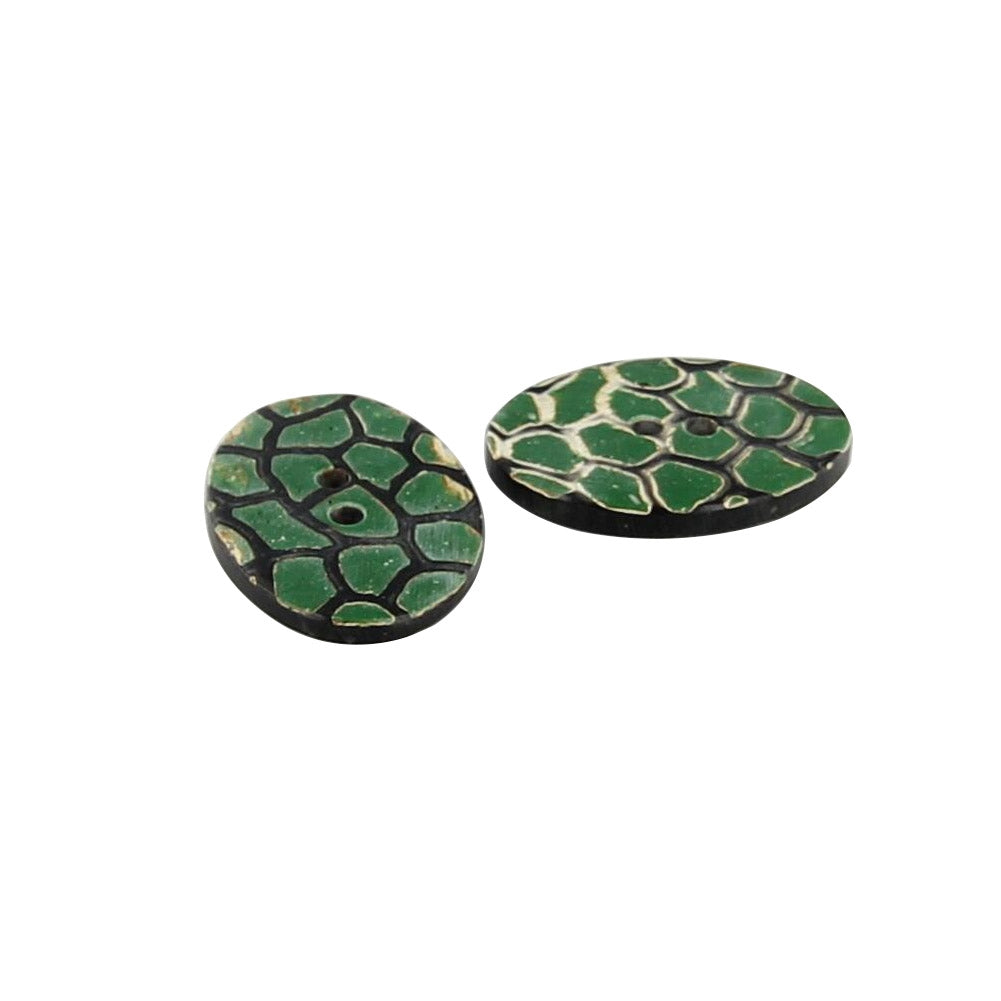 Horn Turtle Back Handmade Button Set